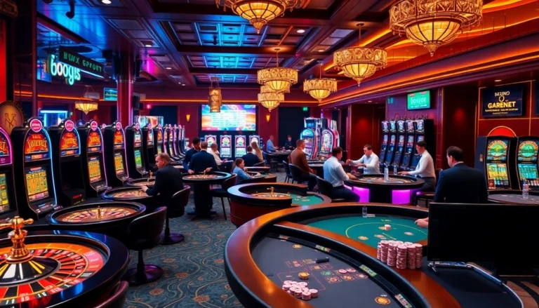 Explore casino excitement at https://f8beta2.support/, featuring roulette wheels, vibrant slot machines, and engaged poker players.