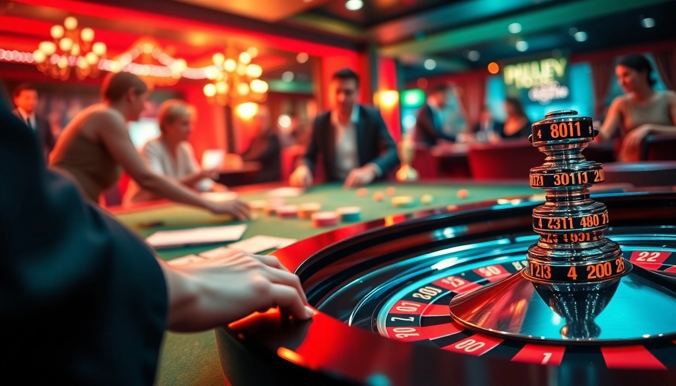 The excitement of betting and winning at the roulette table at https://789f.living/, featuring vibrant chips, cards, and an eager player.