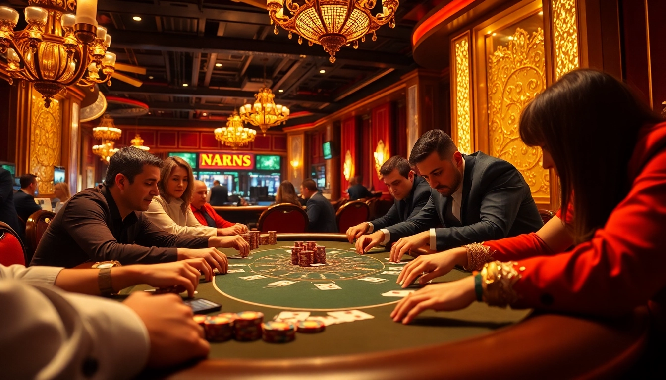 Experience the thrill of a live poker game with players at the table engaging in high-stakes action at https://ea77.lat/.